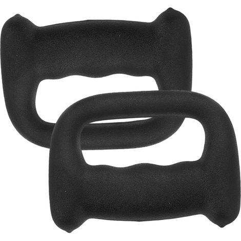 0.5kg Gym Dumbbells, 2 Pieces, Black Plastic (1/5)