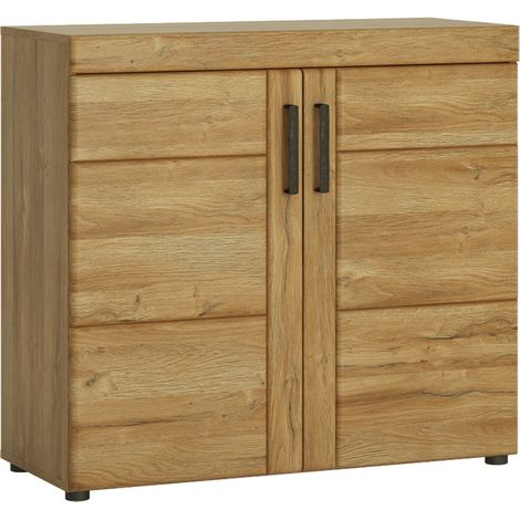Sideboard Kommode mit 2 Türen in Grandson Eiche Nb. CARIATI-129, B/H/T ca. 92,8/86/40,9 cm (1/3)