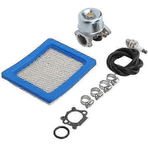 7549509701344 497586 Kit de remplacement de carburateur avec bougie d'allumage et filtre à air compatible avec la tondeuse à gazon Toro 16400 -A1 (1/4)