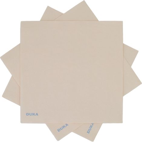 Servilletas de papel decorativas Mononord 33x33cm 20 unidades beige Duka (1/3)
