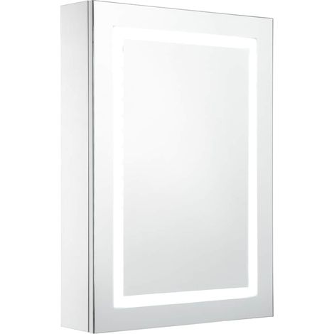 vidaXL Mueble de baño con espejo LED 50x13x70 cm (1/2)