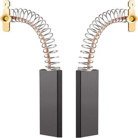 Balais de charbon pour lave-linge électriques, 12,3 x 4,8 x 35 mm, balais de charbon pour moteurs Bosch Siemens séries 39, 39S et 39L, lot de 2 (1/5)