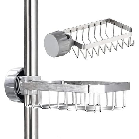 Stainless Steel Soap Dish for Shower Shelf for Rail 20-32 mm (1/5)