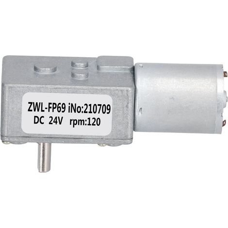 Moteur à engrenage 24V, couple élevé, réducteur de vitesse électrique, boîtier d'engrenage 120 tr/min. (1/5)