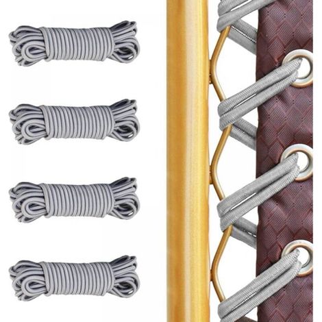 4 Pieces Replacement Rope, 4 Elastic Laces, for Folding Recliner Chair Recliner Chair, Lounge Chair, Zero Gravity Universal Reinforce for Armchair (1/5)
