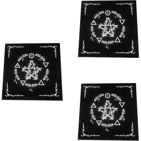 Nappe de type A Tarot, nappe en velours, nappe étoile à cinq branches, magnifique motif (1/5)