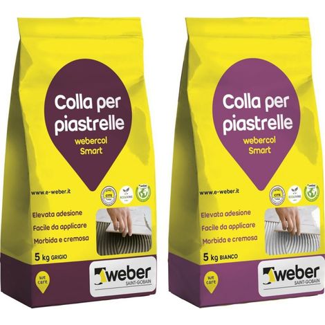 Webercol smart adesivo cementizio bianco sacco kg 5 C1TE