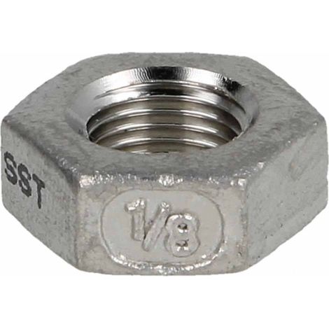 Contre-écrou inox hexagonal F2 1/2