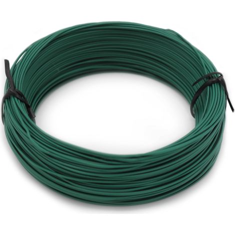 Fil d'attache brise vue acier 50m vert (1/3)