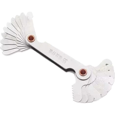 Gewindesteckerlehre, präzise Messung, langlebiges Design, Zoll 55 Grad (1/2)
