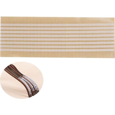 Bandes antidérapantes pour cintres en bois - 200 pièces - Bandes antidérapantes pour cintres en bois - Transparentes - Caoutchouc - Bandes de suspension - Bandes antidérapantes autocollantes - Bandes (1/5)