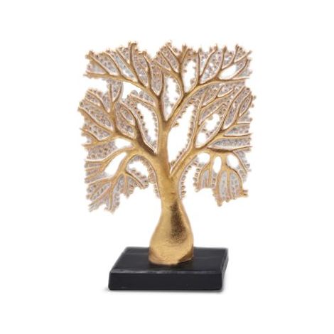 Albero Decorazione Casa in Resina Oro 23 cm (1/2)
