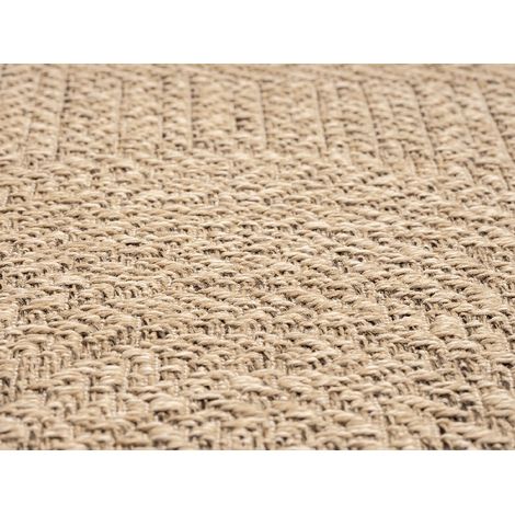 the carpet Kansas In- und Outdoor Teppich im natürlichen Jute-Look, wetterfest, geeignet für Terrasse, Natur, 060 x 180 cm