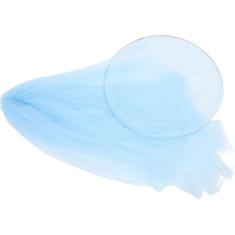 Moustiquaire ronde pour lit de princesse, bleue, tente filles (1/5)