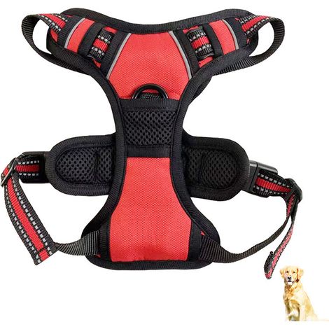 Harnais Chien, Harnais pour Petit Moyen et Grand Chien,Harnais-gilet pour animaux (Accessoires pour animaux), L