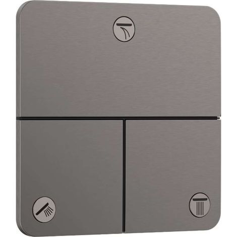 Hansgrohe ShowerSelect Comfort - Deviatore ad incasso per 3 utenze, cromo nero spazzolato 15587340 (1/4)