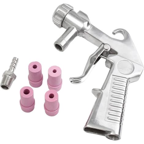 Kit De Pistolet De Sablage Pneumatique Kit De Sablage Pistolet De Sablage + 4 Buses + Connecteur (1/5)