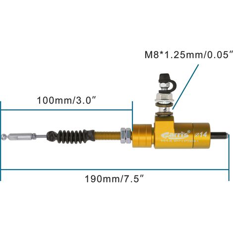 GOOFIT Motorcycle Hydraulic Clutch Master Cylinder Left Brake Pump Gold CNC Hydraulic Clutch Pump (1/4)