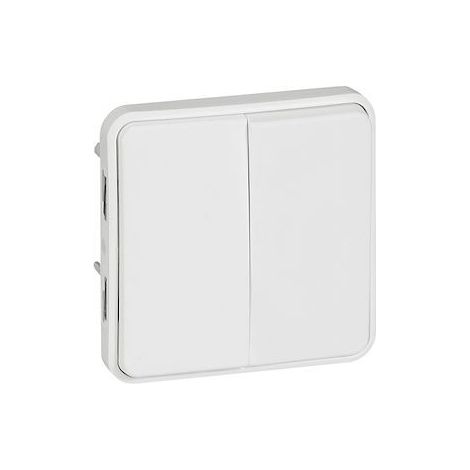 Double va-et-vient composable blanc Artic antimicrobien 10 AX 250 V LEGRAND PLEXO 070726 (1/2)