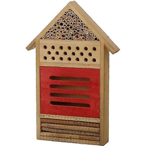 Haus- und Garten-Nistkasten für Bienen, Käfer, Nützlinge-Red
