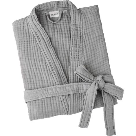 Albornoz unisex gris