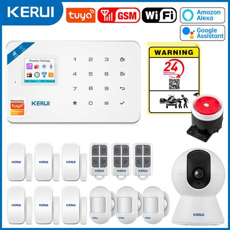 (Pack 6) Système d'alarme de sécurité Tuya Smart WiFi GSM, compatible avec Alexa Home, antivol (1/5)