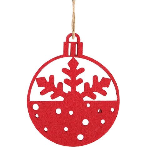 Kindersichere, weiche Filz-Lebkuchen-Ornamente, 10 Stück, Weihnachtsbaumschmuck, Vliesstoff, zum Aufhängen, für Zuhause und Büro, mehrfarbig (1/5)