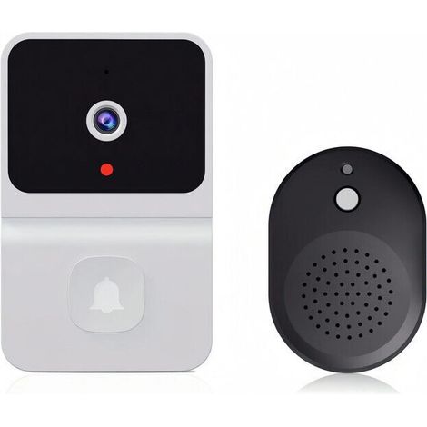 Sonnette sans fil, caméra vidéo, sonnette intelligente, adaptée à un usage domestique, facile à installer (1/4)