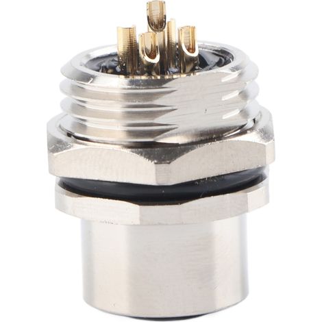 Prise de panneau M12-B-S5, connecteur étanche IP67 M12, adaptateur de prise 5 broches (1/5)
