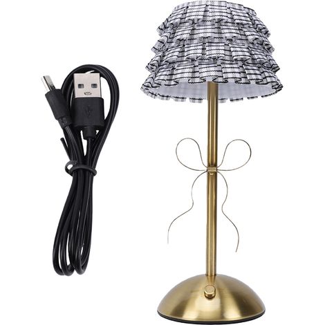 Bow Knot Tischleuchte, drei Farbtemperaturen, wiederaufladbar, für Nachttisch, Schlafzimmer oder Wohnzimmer. (1/5)