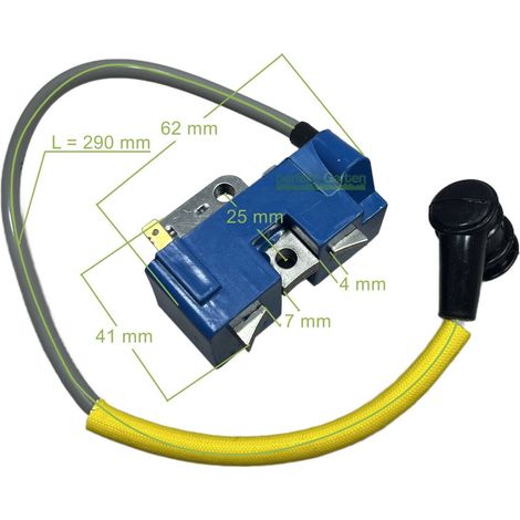 bobine d'allumage pour tronçonneuse Dolmar PS 33 39 330 340 341 342 / 028 142 021 (1/4)