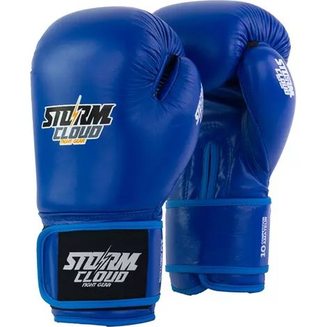 Guantes de boxeo oficiales para torneos StormCloud x pzmt, azules, 283 g (10 oz) (1/5)