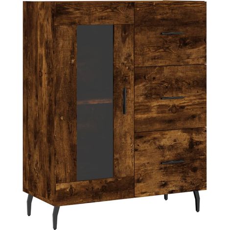Sideboard Räuchereiche 69,5x34x90 cm Holzwerkstoff vidaXL (1/5)