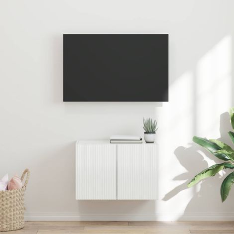 TV-Wandschrank Hochglanz Weiß 59,5 x 31 x 40 cm Holzwerkstoff (1/5)