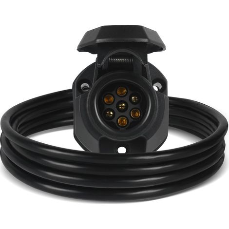 7 Pin 7 Way Pre-Wired Trailer Connectors with 2m 7 Core Electrical Cable Adapter for Truck, Caravan, Motorhome, or Other Commercial Vehicle (1/5)