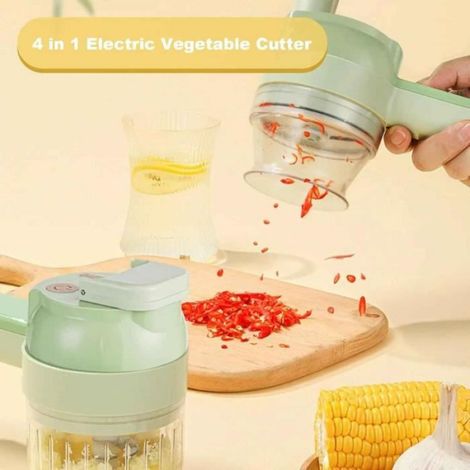 Hachoir manuel,Machine de traitement des légumes multifonctions 4 en 1,ensemble de coupe-légumes portable- Food processor Set (1/4)