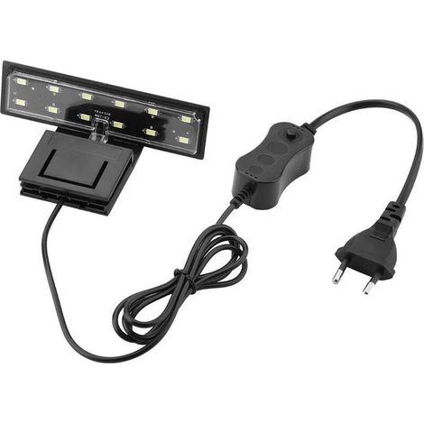 Éclairage Aquarium LED 6W Clipsable Lampe Plante d'eau Douce ou Mer, Aquarium Luminaires D'éclairage étanche Fish Tank (Lumière Blanche) (1/4)
