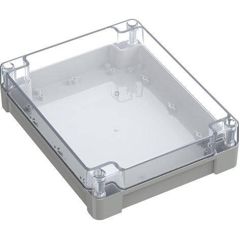 TRU COMPONENTS 6U07241906139 TC-13865196 Boîtier industriel 240 x 191.3 x 61.7 Polycarbonate gris cl