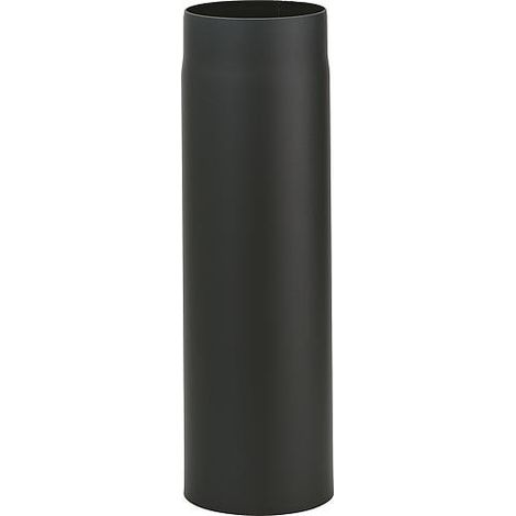 Tuyau de fumée DN150, peint en noir, longueur 250mm