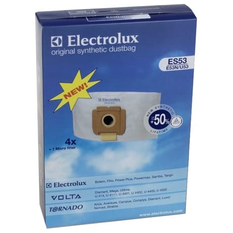 Electrolux - bolsa para aspiradora es53 4 piezas+ 1 micro-filtro - 9001968420 - 7321429746144