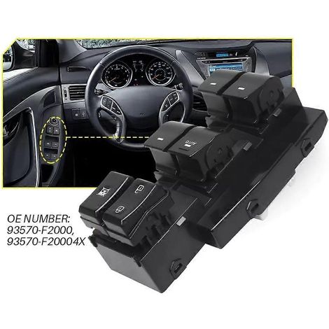 Bouton de commande de lève-vitre électrique pour voiture 93570-F20004X 93570-F2000 (1/4)