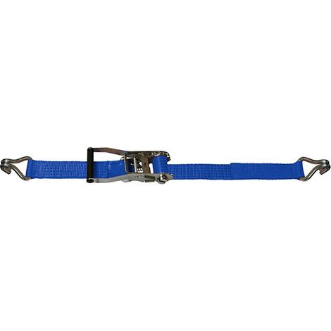 Sangle arrimage 50mm TMU 2000 Bleu - 2 crocs doubles - Levac - 4572AA09