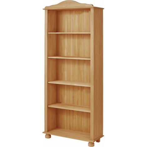 MetteBibliothèque haute en pin nature (1/5)