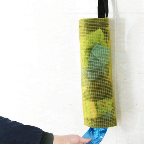En Plastique Sac Titulaire 3 Maille Sac à Ordures Pliant Suspendu De Stockage Distributeurs Sac Poubelle Sacs Titulaire Organisateur Recyclage épicerie Poche (1/3)
