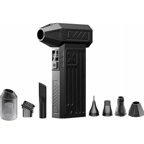 100000RPM Turbo jet ventilateur 5 Gear réglable Turbo jet souffleur sans fil Compressed air Duster pour voiture Dryer (1/5)