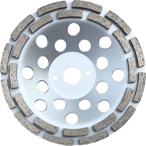 Diamwood – Disque diamant 180mm pour meuleuse – Alésage 22,23mm – Coupe béton et matériaux de construction – Corps ventilé pour évacuation poussières