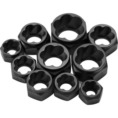 [JAMAIS UTILISÉ]Kit de 10 outils pour extraire les boulons, écrous et vis endommagés. Comprend une douille pour extraire les boulons, écrous et vis endommagés. (1/4)