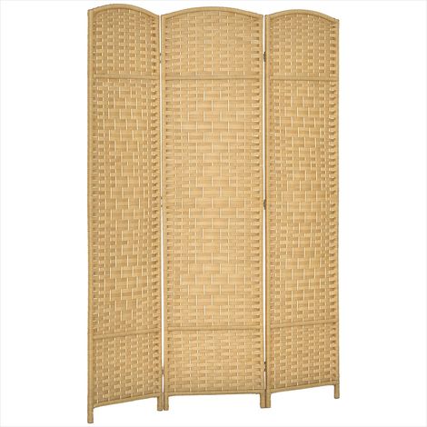 Décoration murale Paravent en bois 3 panneaux séparateur de pièce (1/5)