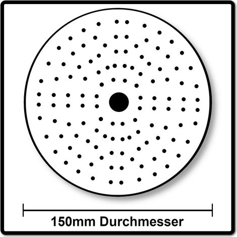 Disco adesivo IRIDIUM Grip 121L 150mm K.240 f.HO/metallo/lacca/co. (Per 100) (1/5)