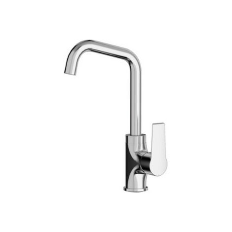 Tiemme miscelatore monocomando linea Ten per lavello con canna girevole in ottone cromo Made in Italy (1/5)